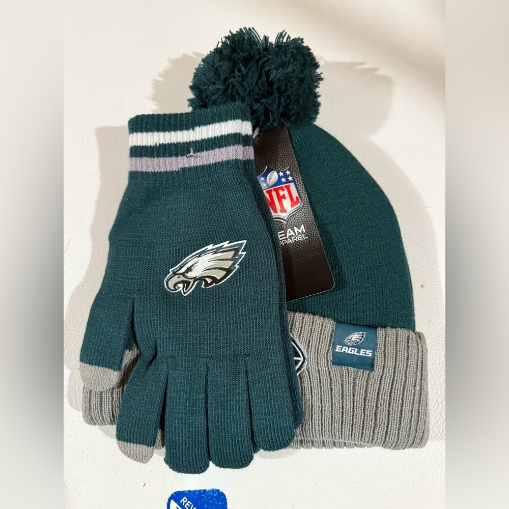 Philadelphia Eagles Beanie with Gloves